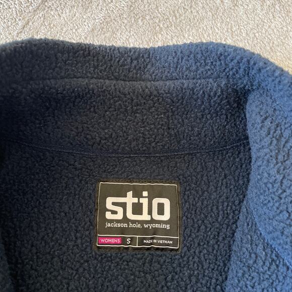 Stio Sweetwater Jacket Womens Small Blue Fleece Full Zip Outdoor Hiking Travel - Picture 3 of 8